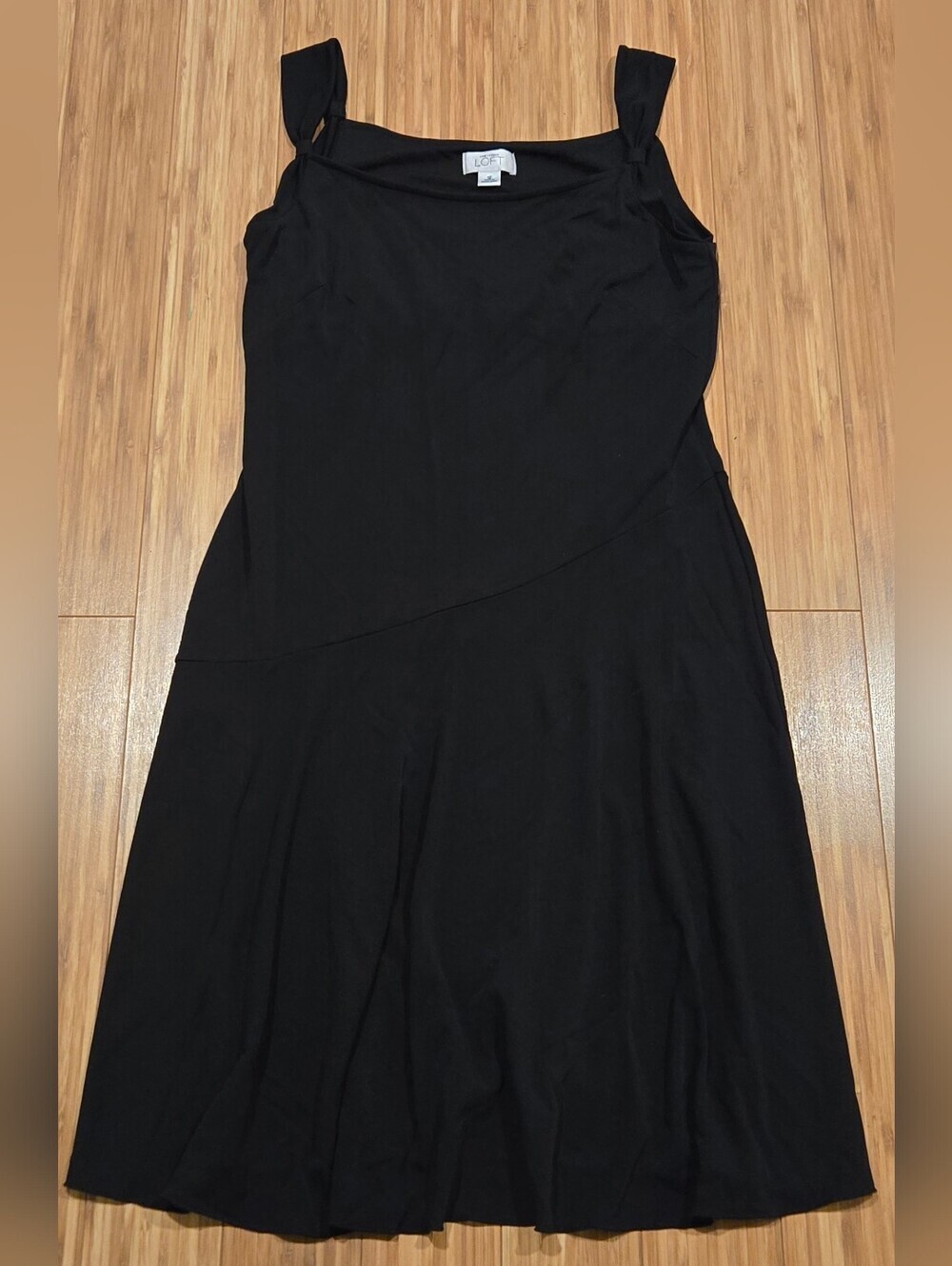 Ann Taylor LBD Black Sleeveless A-Line Dress